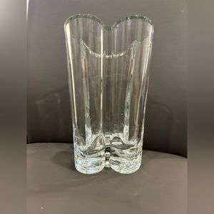 Vintage Disney Mickey Mouse Retired Ears/Head Crystal Vase No Chips/Cracks